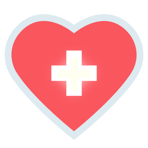 Heart with cross at center