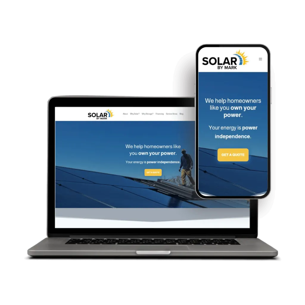 Website design for Solar ByMark